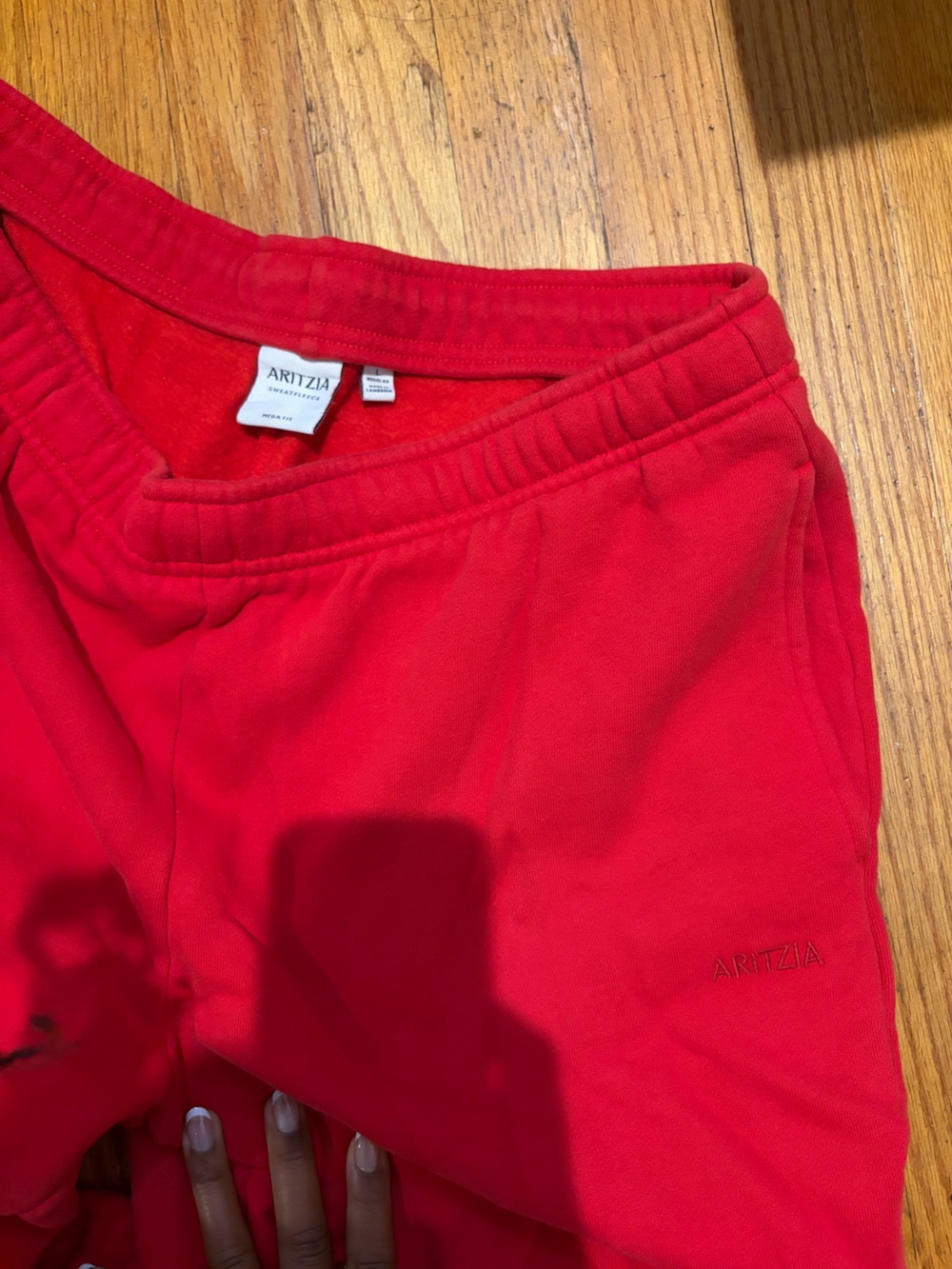 Aritzia Bright Red Sweat Joggers